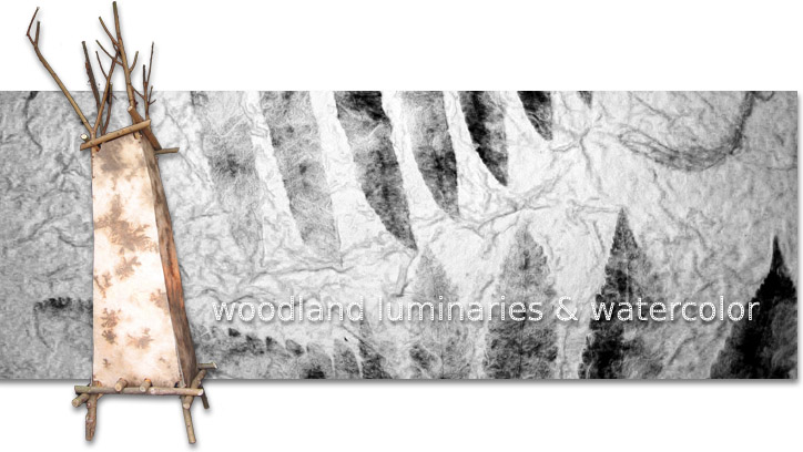 Woodland Luminaries and Watercolor Paintings