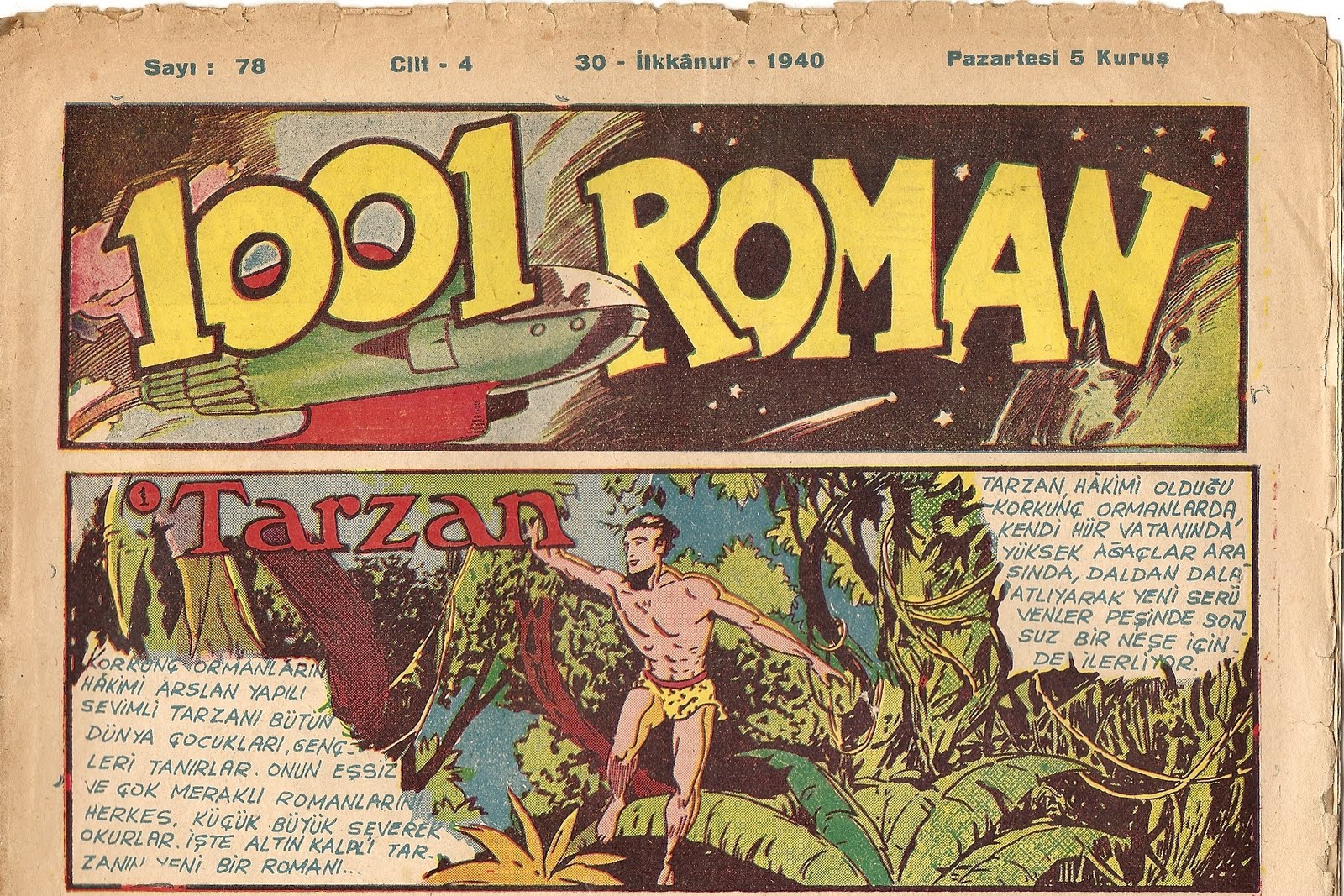 The MysterIous Flame of Queen Loana TARZAN COMICS IN TURKEY IN THE