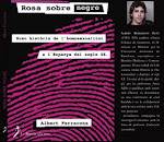 Rosa sobre negre