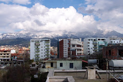 Snow on Mountians - Tirana, Albania