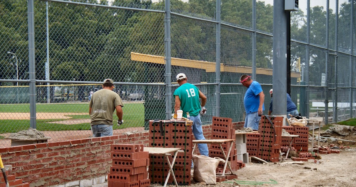 Trout Park Brick Wall Backstop Completed
