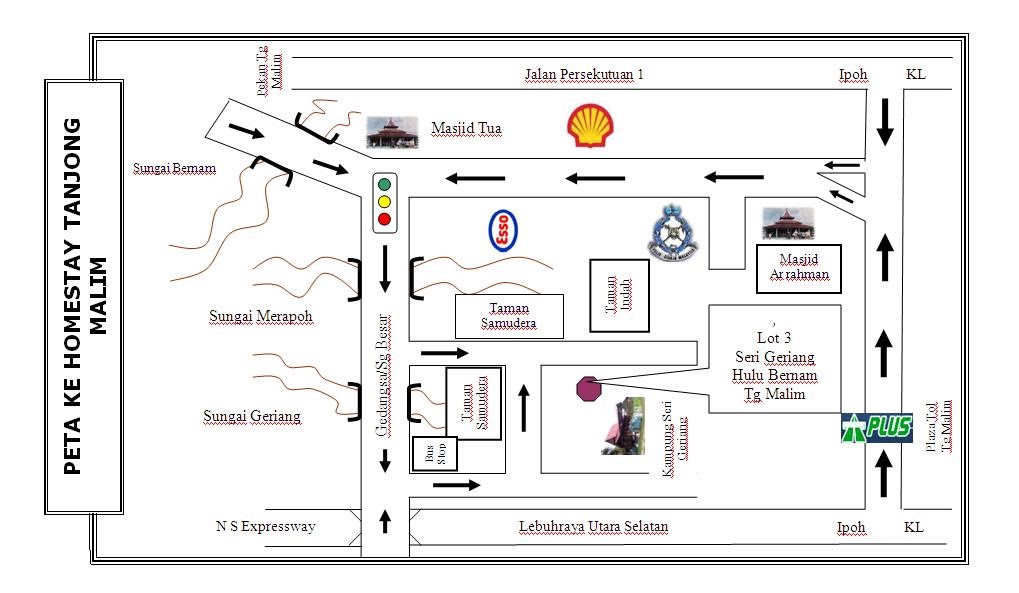 Tanjong Malim Homestay: Lokasi Tanjong Malim Homestay