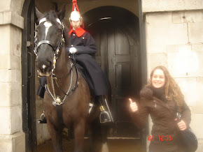 In England, the police ride a horse