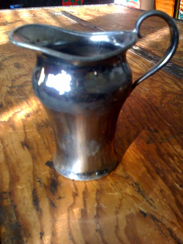 silver and silver plate Little Creamer The Middletown Plate Co.