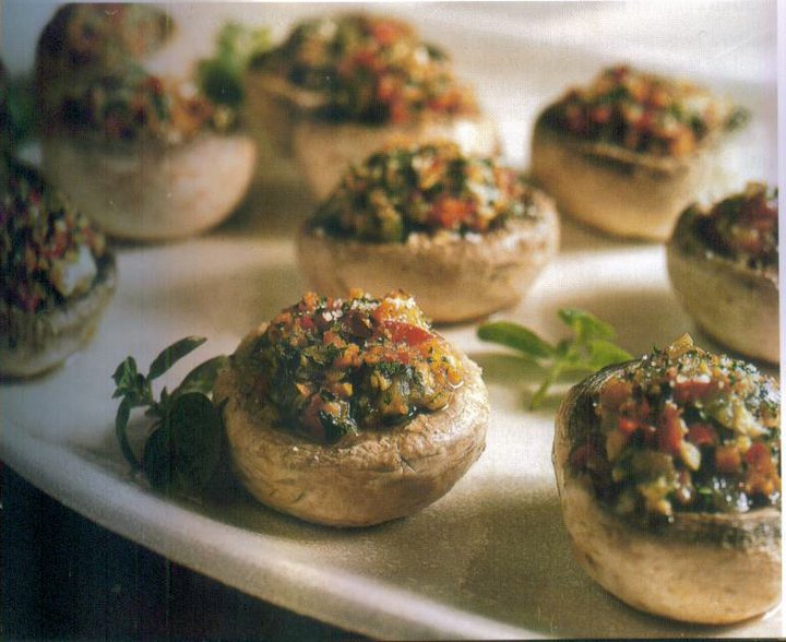 Recipes and Tips To Fight M.S.: Vegetable-Stuffed Mushrooms