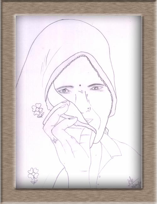 [Rajasthani+-Woman-Graphite-Pencil-Drawing.jpg]