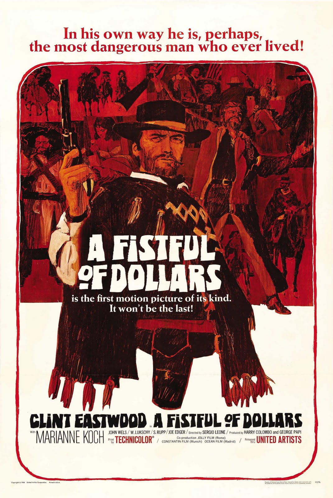 Pour une poignée de dollars - Per un pugno di dollari - 1964  - Sergio Leone - Page 3 A+Fistful+Of+Dollars+Poster