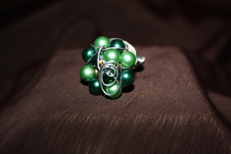 beccessories vintage button rings Vintage Pink Button Ring