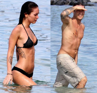 Megan fox and her husband Brian Austin Green on vacation during chrismast in hawaii