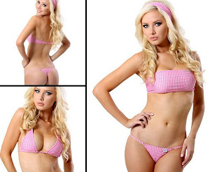 Gingham Beach Print Bikini in sexy bikini blog picture site. Malibu strings 2011 new collection and competition in picture