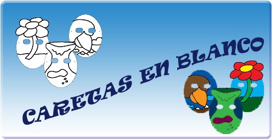 Caretas en blanco