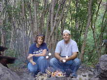 Jeremy and I up the canyon roastin dogs and mallows!