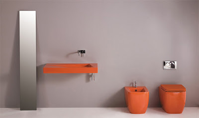Bathroom Decorating Idea from GSC Ceramic Design - A Splash of Color