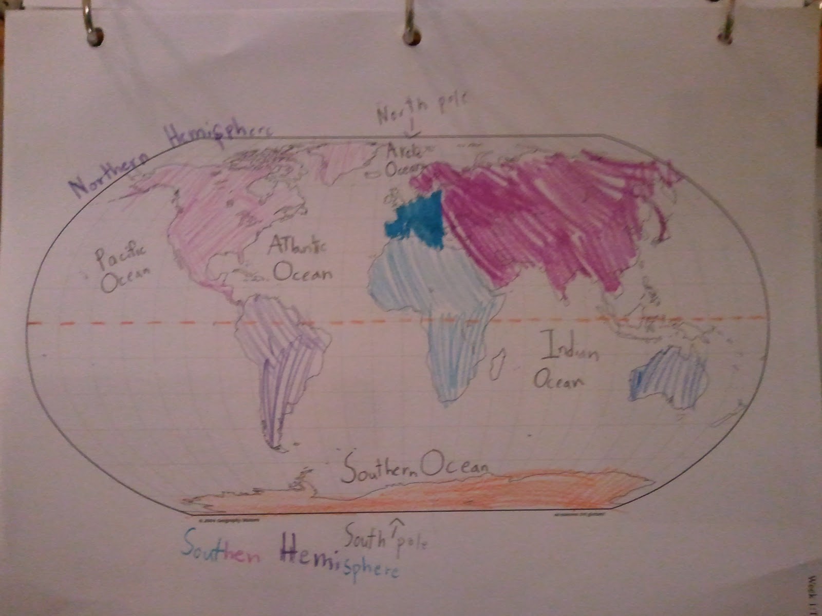 World+map+continents+and+oceans+labeled