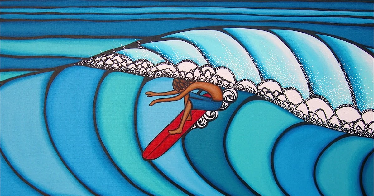 The Surf Art of Heather Brown New Heather Brown Signed and Matted Art
