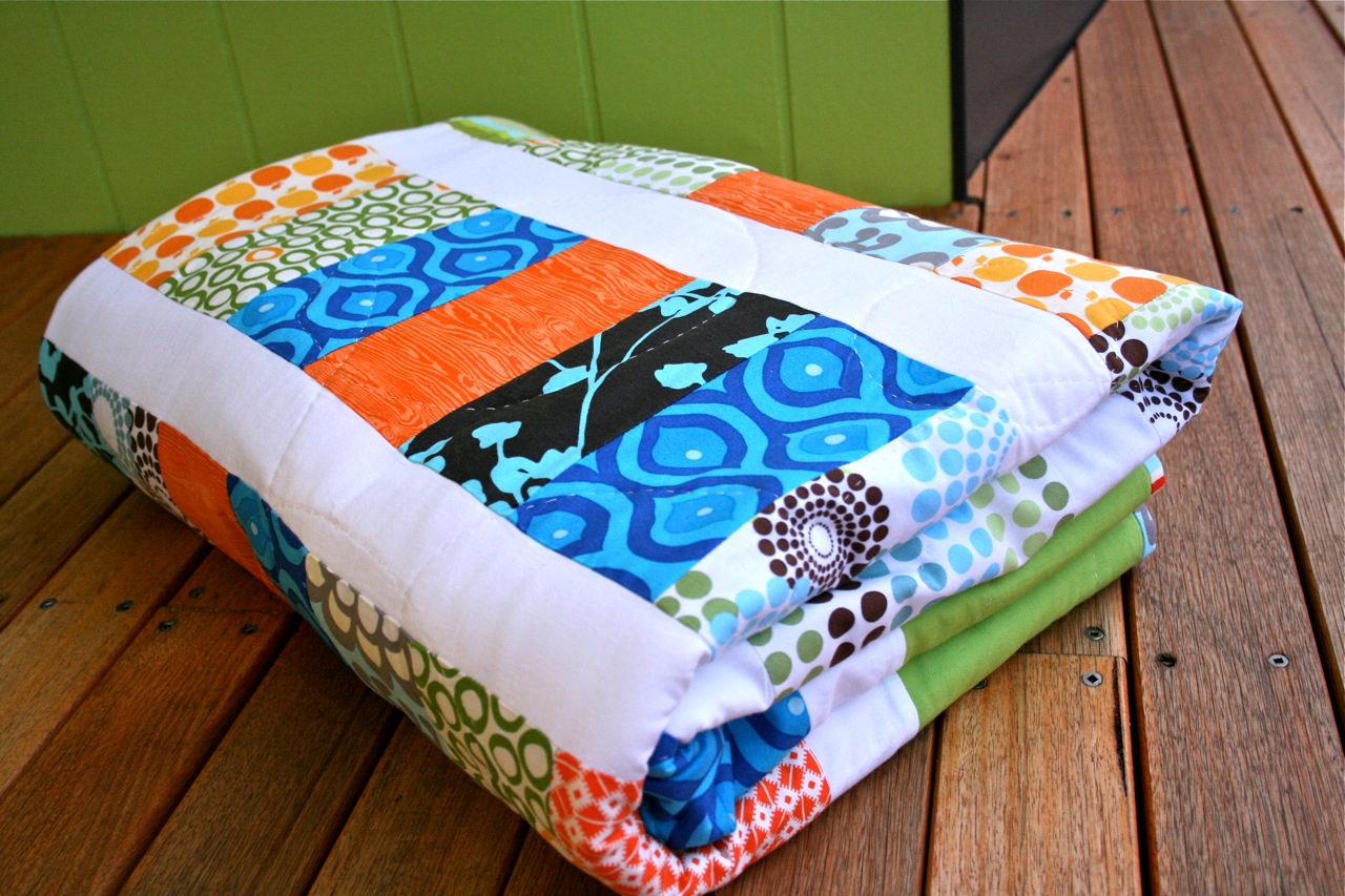 make it perfect .Finished Coin Quilt.