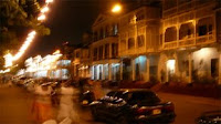 Parbo street at night