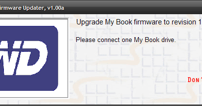 Western digital hdd firmware updater