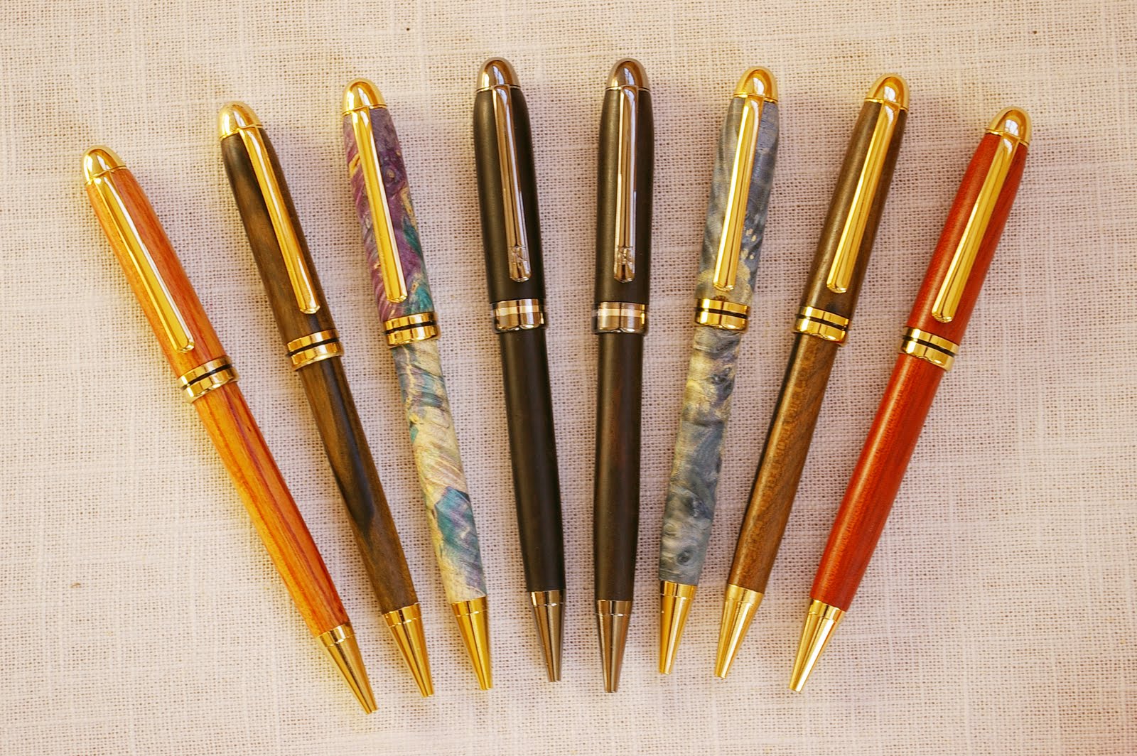 Hand Turned Pens During Quiet Time