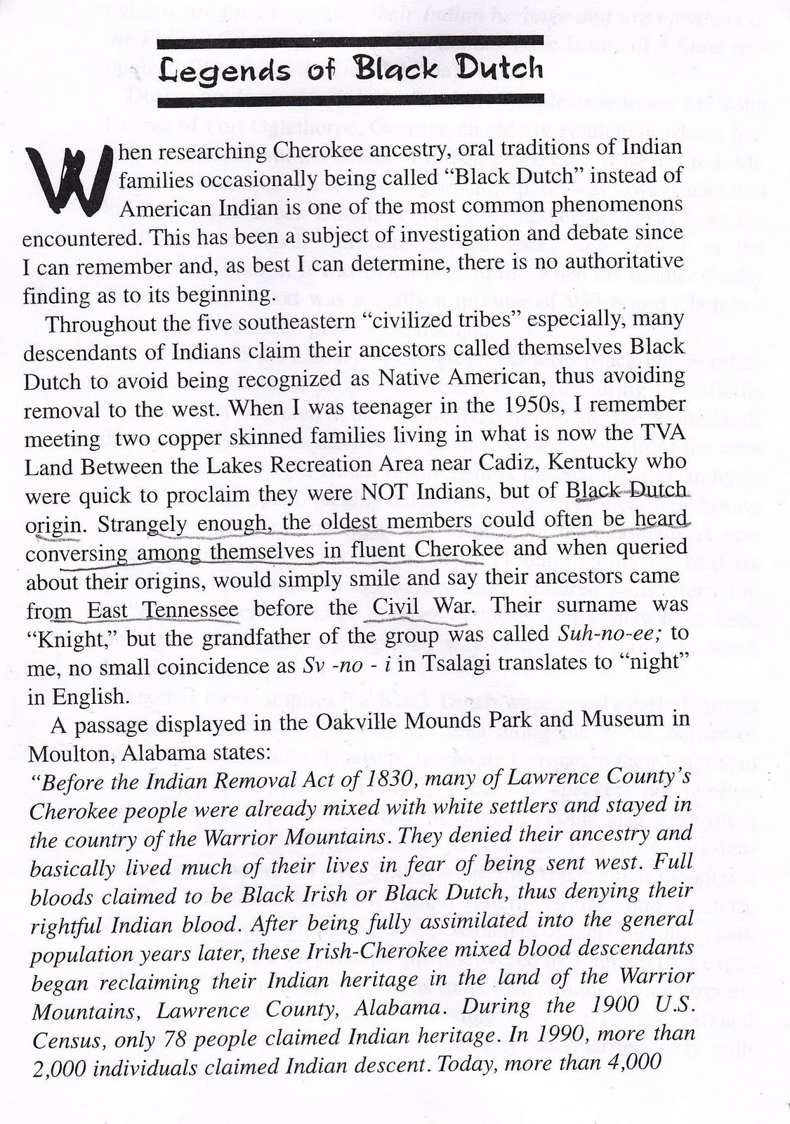 Black Dutch Native Americans