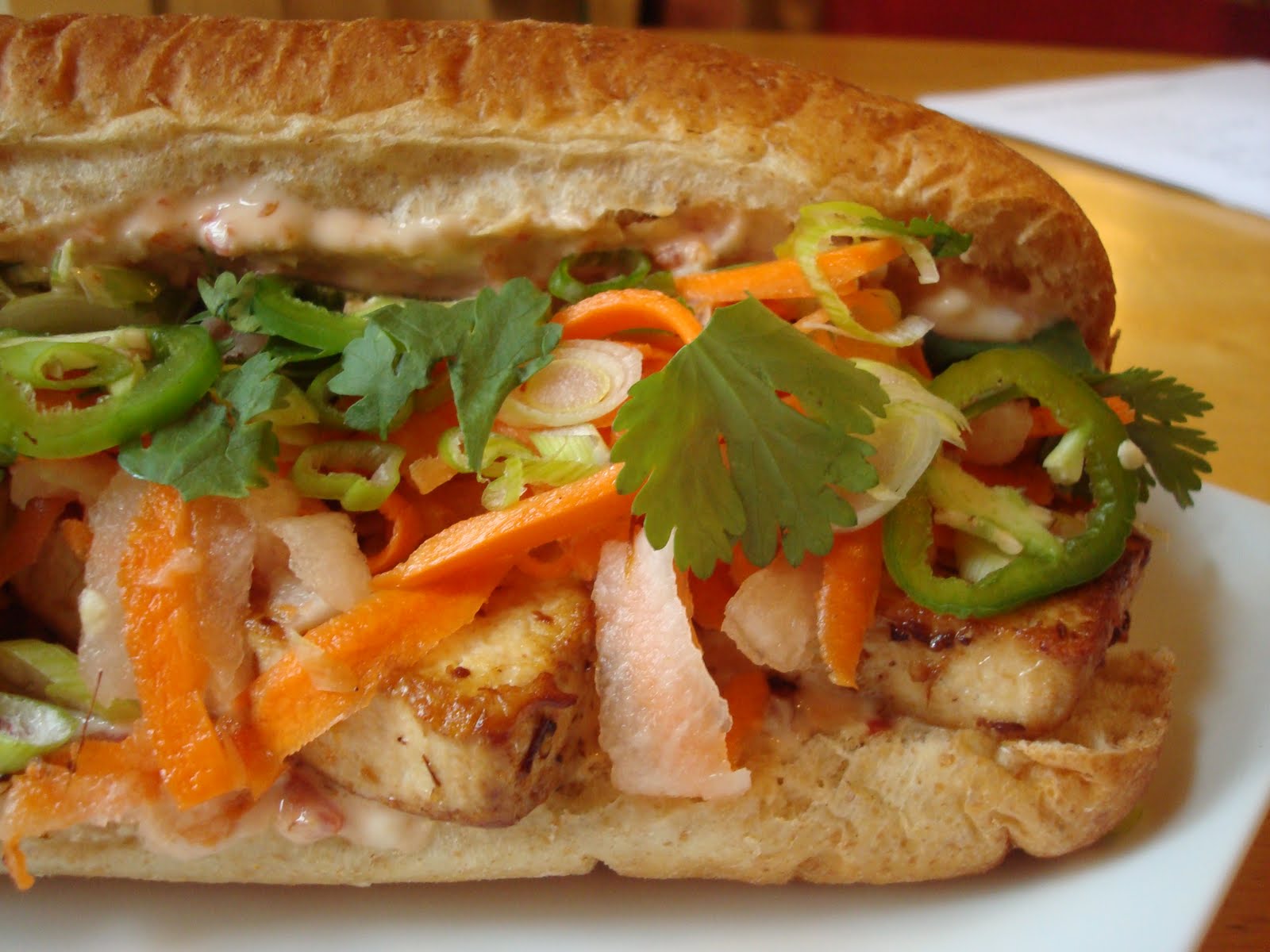 Sprout. Banh Mi Chay (Vietnamese Tofu Sandwiches)