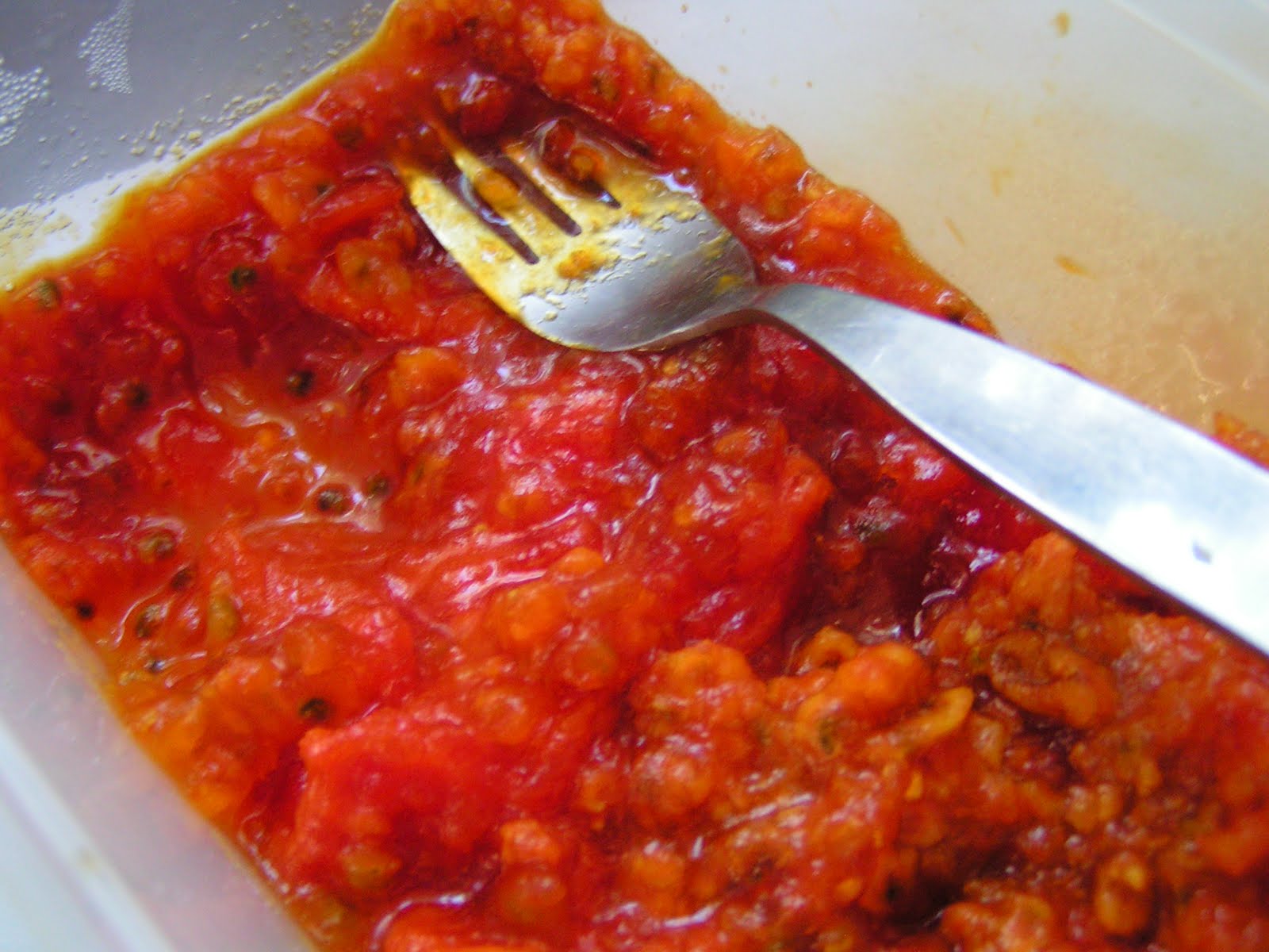 mashed fruit