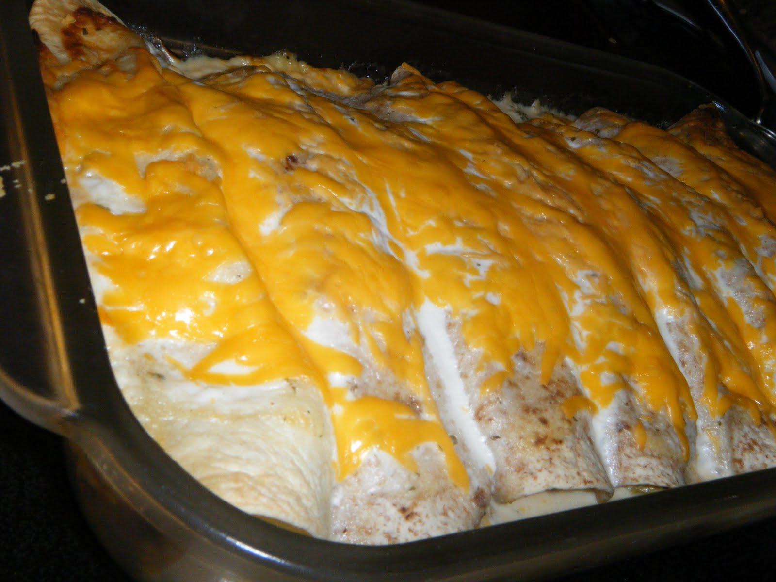 Out Of The Box Into The Kitchen Creamy Chicken Ranch Enchiladas