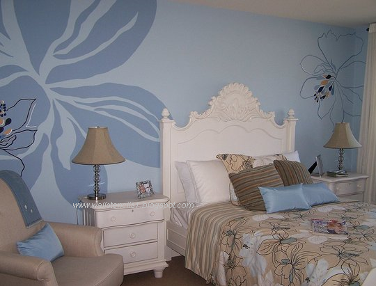 Wall Stencils,Flower wall stencils: Wall Painting Stencils
