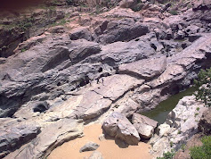 Mekedattu Means Goat Jump Point on the Granite Stones of River