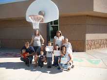 In 07 for his Eagle project he put this basketball court in for the kids at Sandstone Elementary