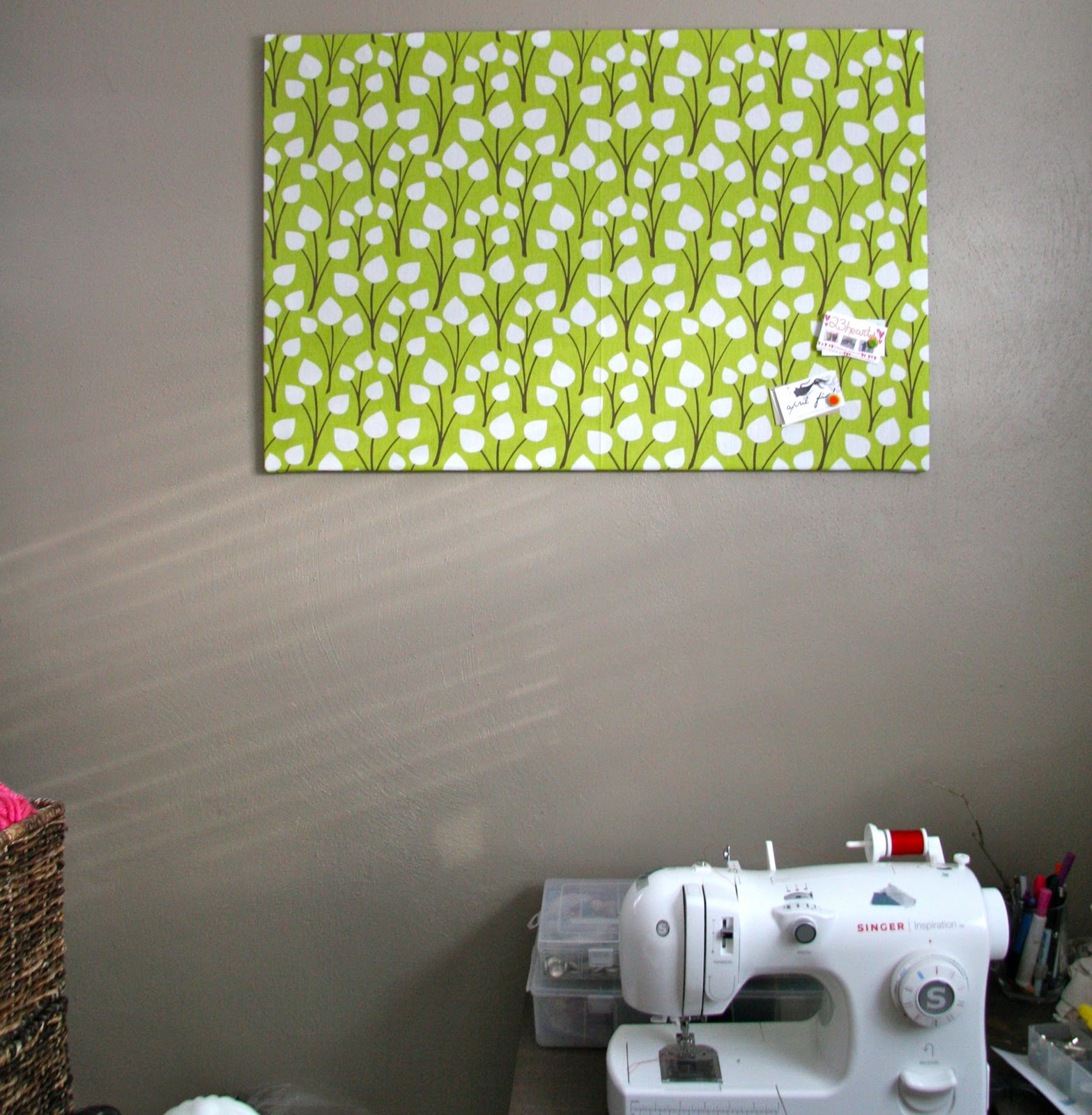 one delightful how to make a fabric covered bulletin board