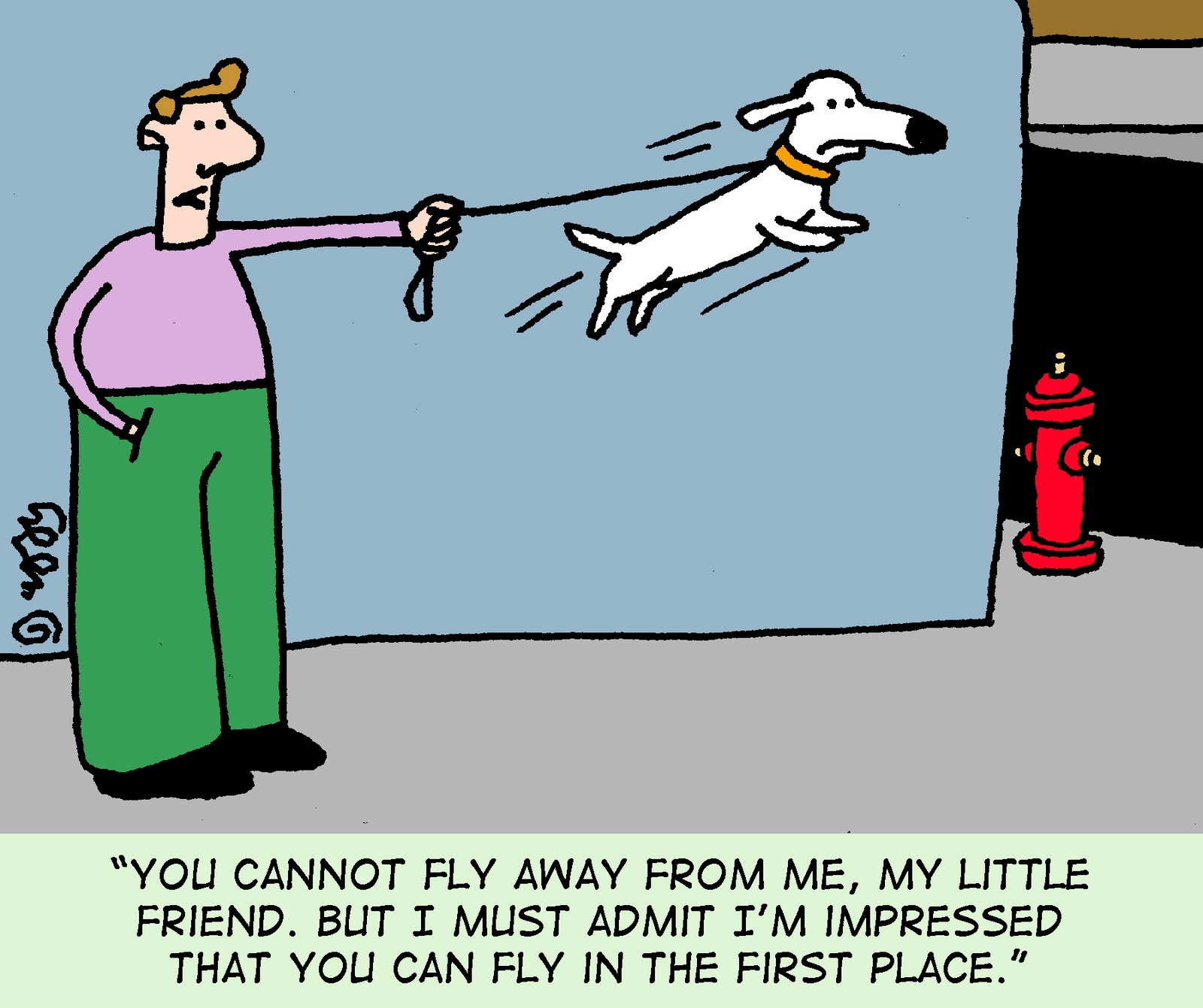Cartoon Dog Flying