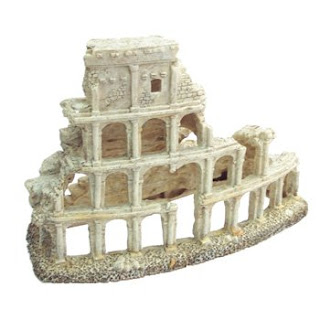 Aquarium Fish Tanks Roman Coliseum Ruins Aquarium Ornament