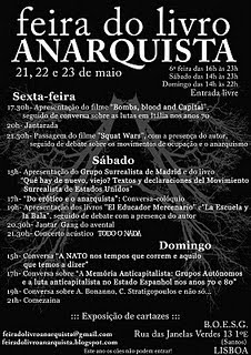 anarchist  bookfair lisbon