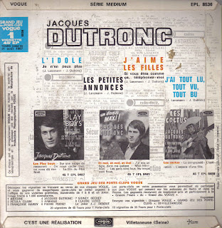 Jacques Dutronc JAime Les Filles JAi Tout Lu Tout Vu Tout Bu Jacques Dutronc JAime Les Filles JAi Tout Lu Tout Vu Tout Bu