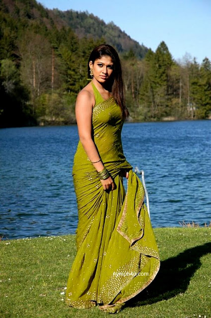 south indian mallu actress NAYANTHARA IN bikini wet SAREE image gallery