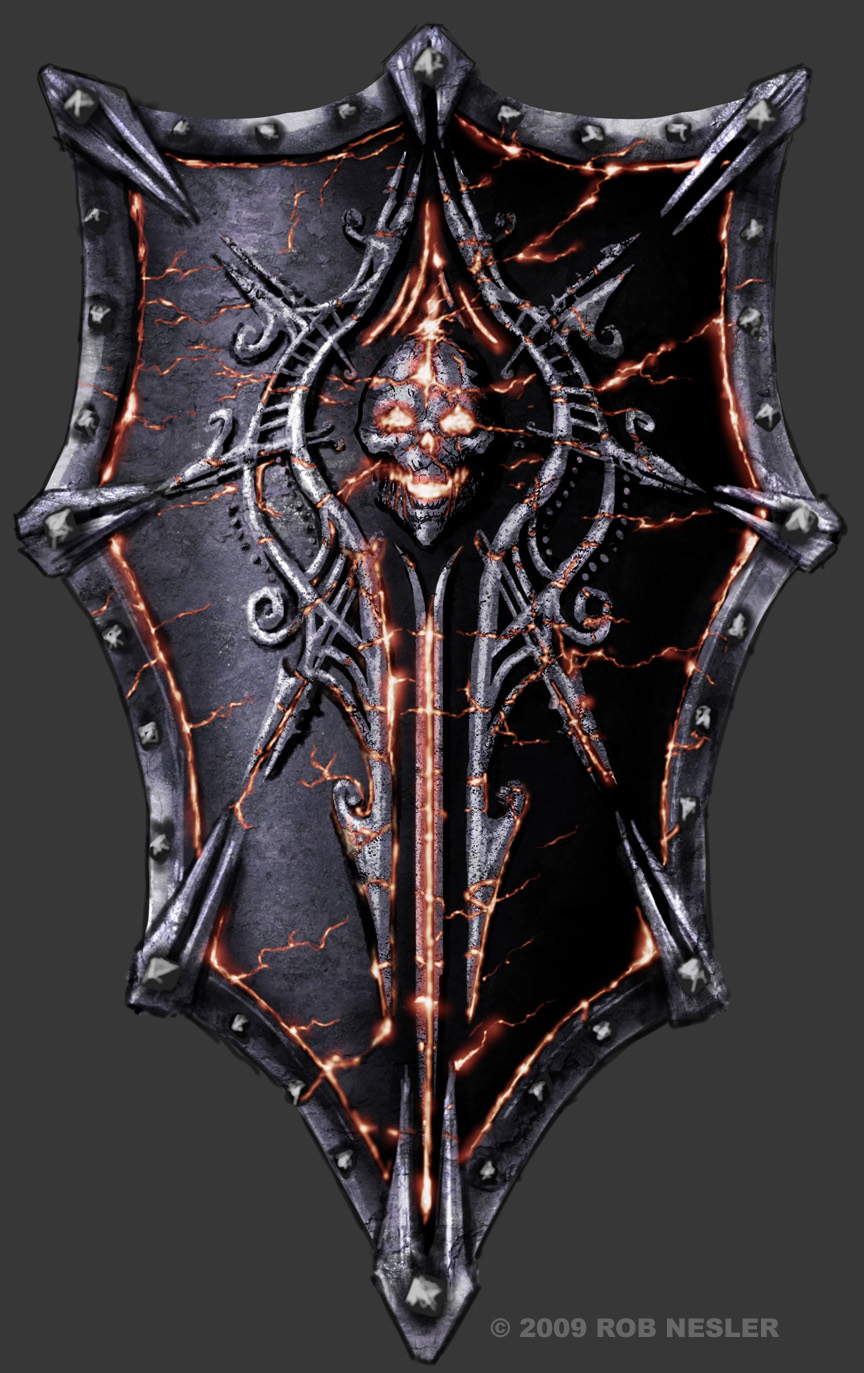 Infernal sword and shield Demon+shield