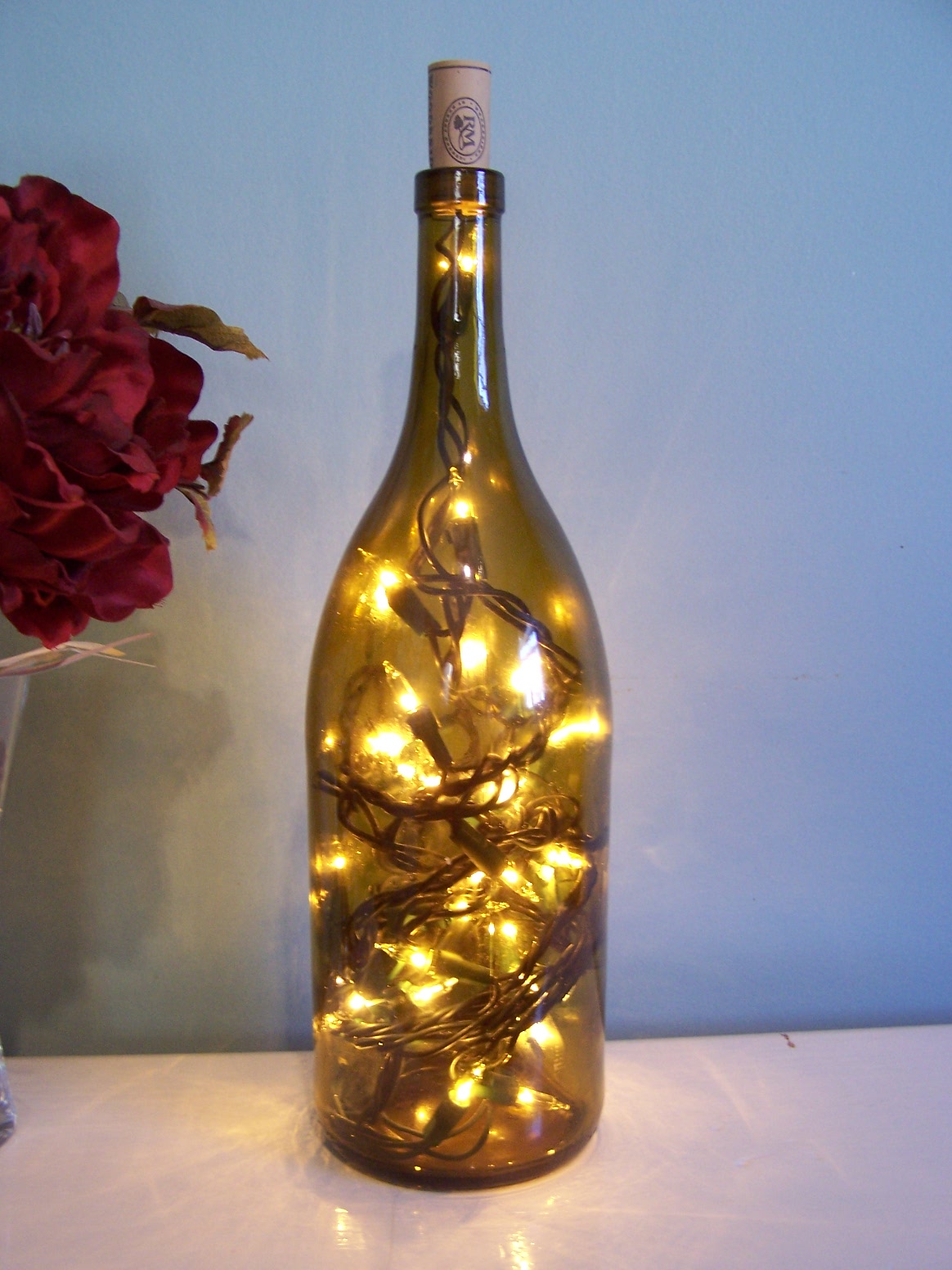 Nitty Gritty Pretty Wine Bottle Lamp