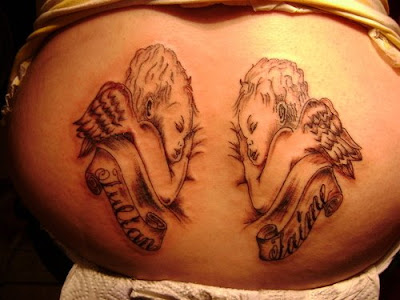 cloud tattoo designs. Cherub Tattoos. Tribal Cherub Tattoos. Cherub Tattoos Design