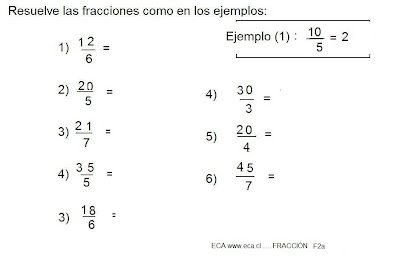 MATEMÁTICA ECA DE ENSEÑANZA BÁSICA: FRACCIONES PROPIAS, IMPROPIAS Y MIXTAS