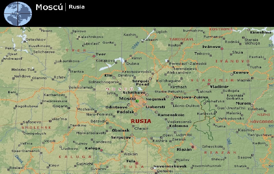 HISTORIA Y GEOGRAFÍA ECA Enseñanza media: MOSCÚ - mapa