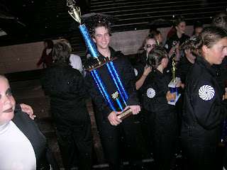 staff and the young Northwood Marching Charger Band.