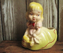 Sweet Girl With Watering Can Planter