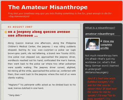 The Amateur Misanthrope