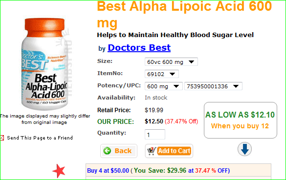 Alpha Lipoic Acid And Weight Loss Results