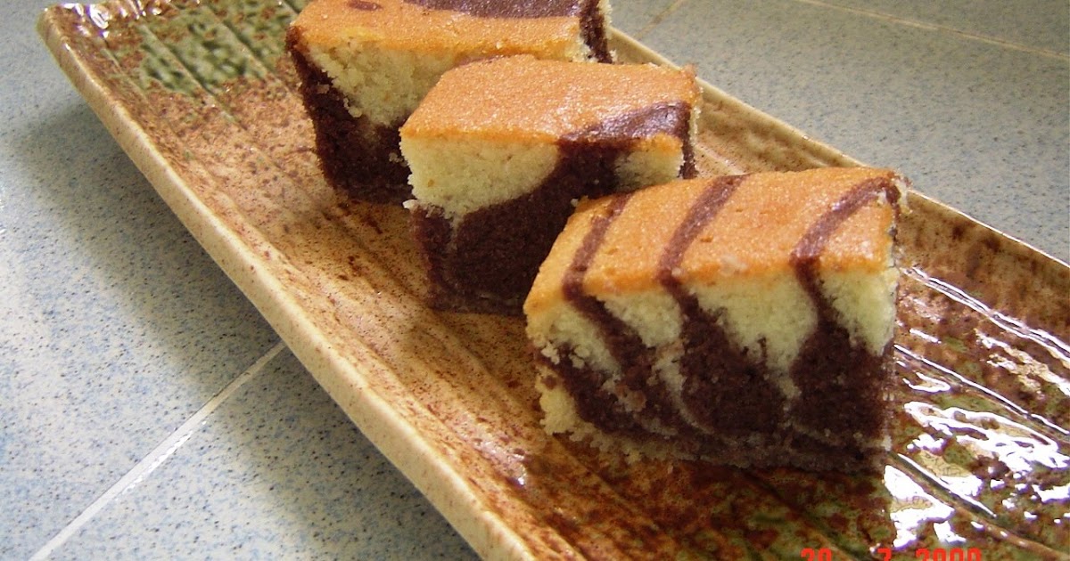 Zebra Cake with Soyabean milk