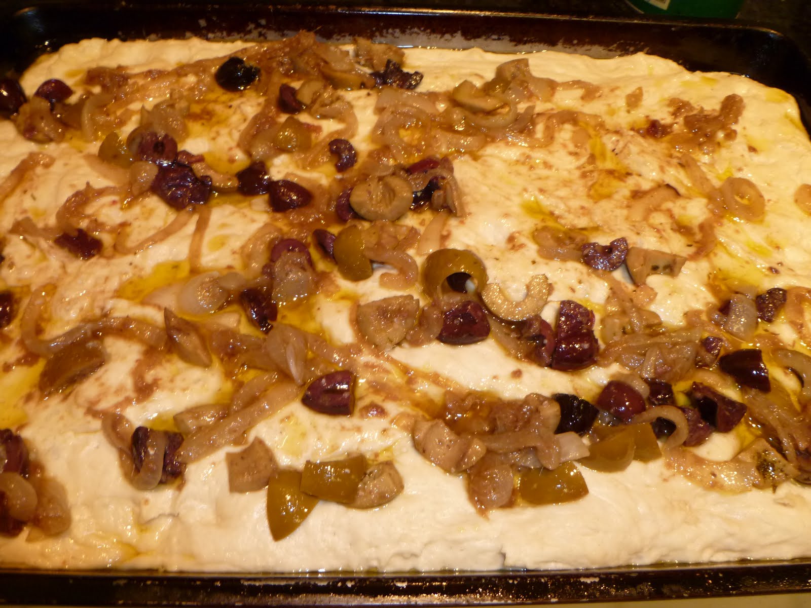 Focaccia alla Barese Apulian Onion, Anchovy, & Olive Focaccia The Modern Baker Challenge