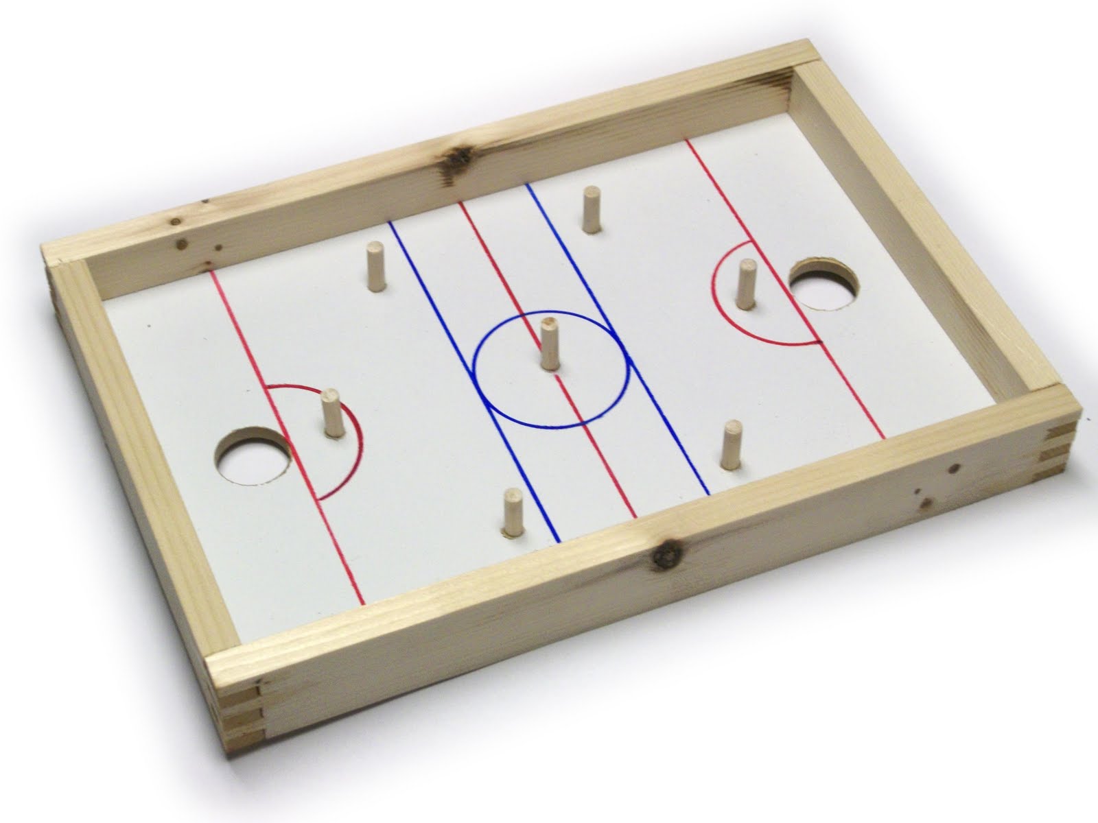 Mike's Wood Toys By Design Penny Hockey Rink Small