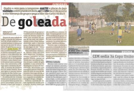 Jornal Pós Jogo Do Campeonato Paulista Juniores