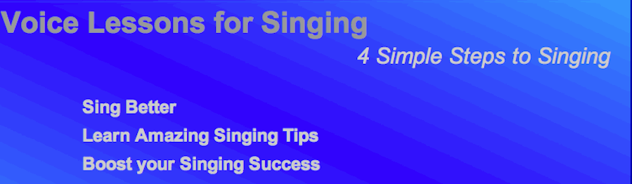 VoiceLessons4Singing.com Blog